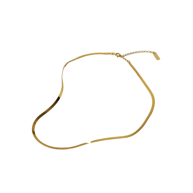 S925 Sterling Silver Glossy Necklace