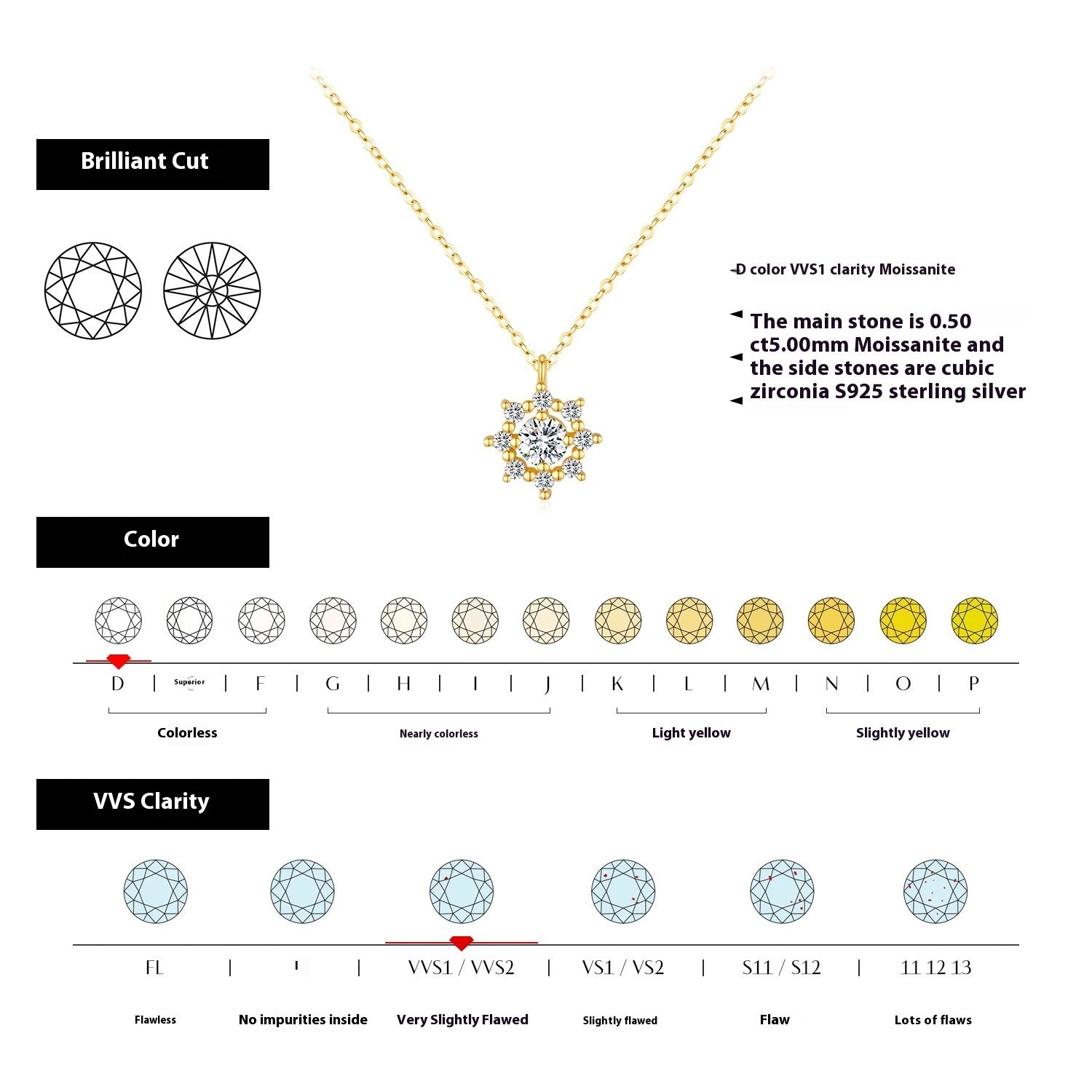 S925 Sterling Silver Snowflake Necklace