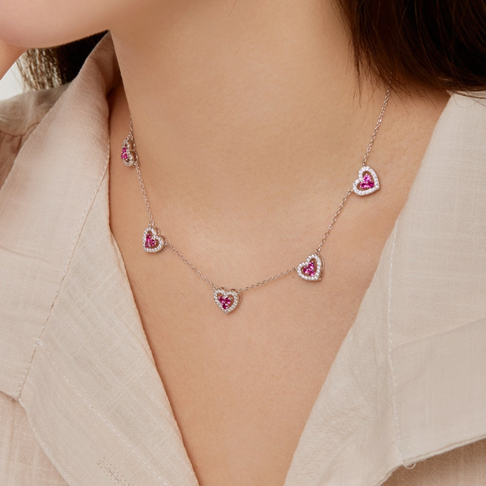 S925 Sterling Silver Necklace Women's Necklace Clavicle Chain